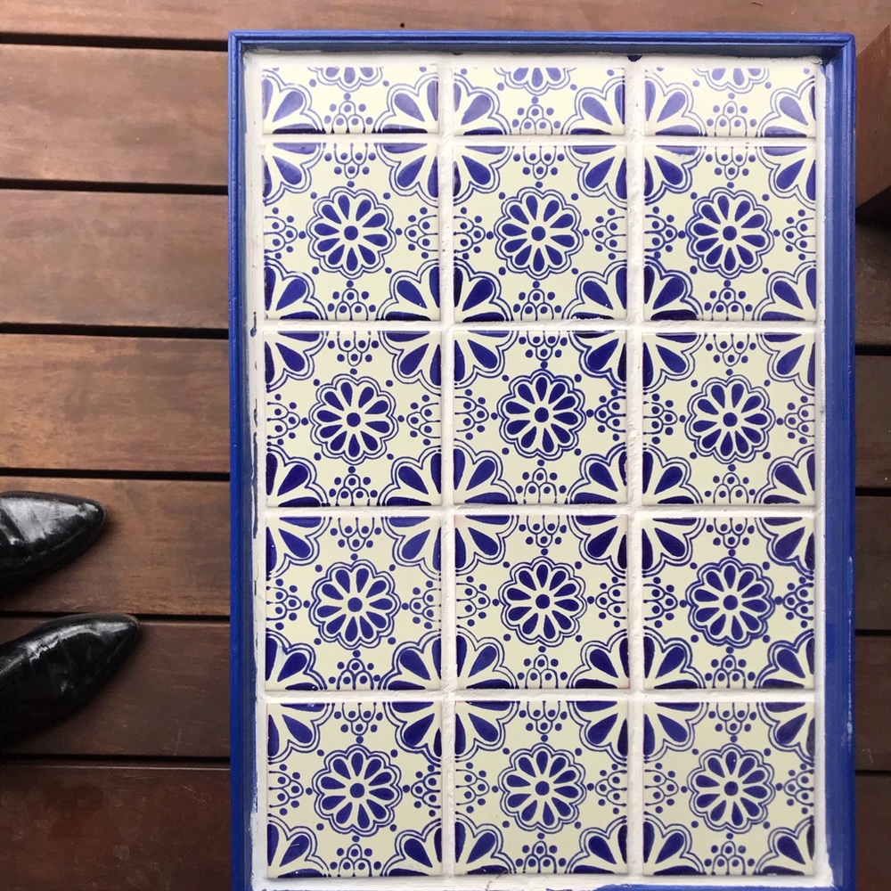 Pretty Blue Times Small Table